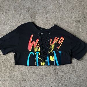 wu tang crop tee